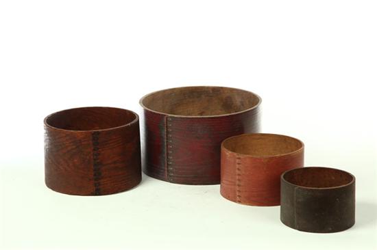 Appraisal: FOUR BENTWOOD MEASURES American nd half- th century Stoutly made