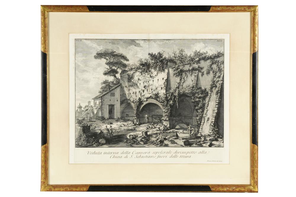 Appraisal: PIRANESI SAN SEBASTIANO OUTSIDE THE WALLS ETCHINGGiovanni Battista Piranesi Italian