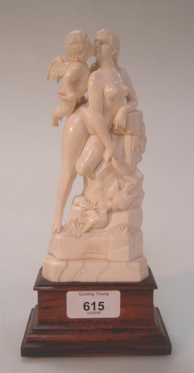 Appraisal: An Ivory Art Academy figure of a naked female with