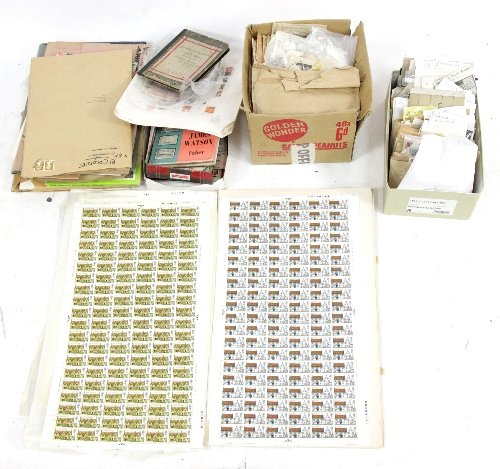 Appraisal: Accumulation of miscellaneous stamps philatelic material mint s multiples duplicates