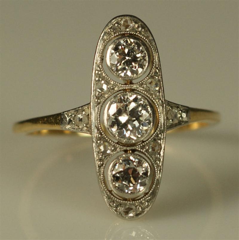 Appraisal: K Y WG stone diamond ring tdw about - pts