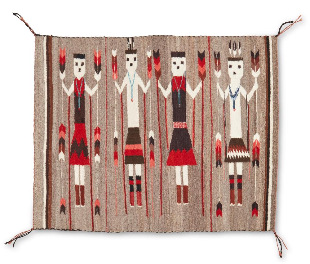 Appraisal: A Navajo Yei pictorial weaving Mid Late th century Dine