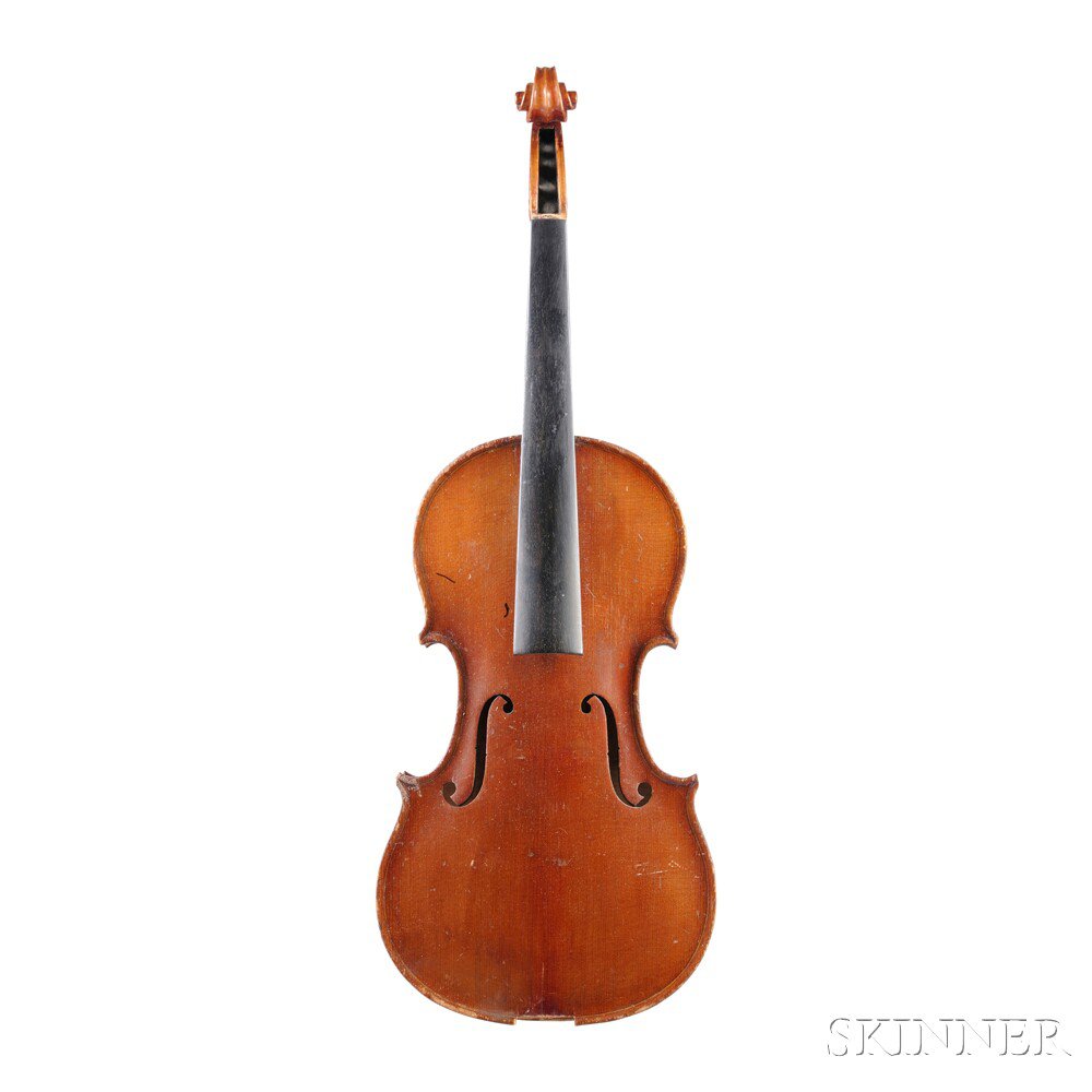 Appraisal: Czech Violin John Juzek Prague for restoration bearing the maker's