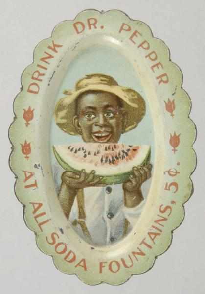 Appraisal: Dr Pepper Pin Tray with Boy Watermelon Description Great color