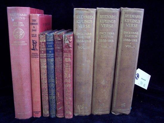 Appraisal: Kipling Rudyard Rudyard Kipling's Verse Inclusive Edition - Volumes I-III