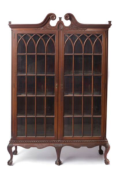 Appraisal: An American Classical mahogany and glazed front china cabinet circa