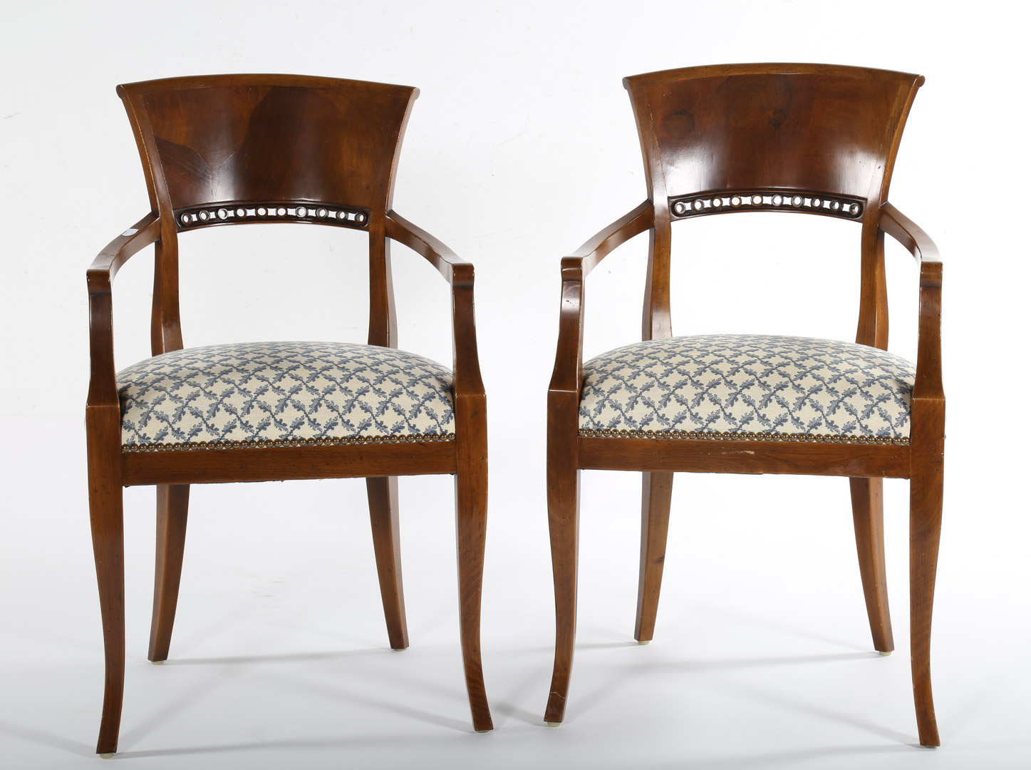 Appraisal: Pair of William Switzer armchairs Undernumber