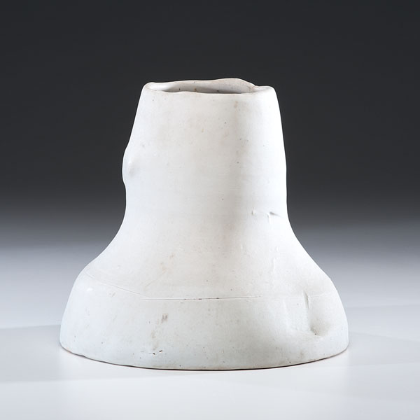 Appraisal: Form V Vessel ca Porcelain ht dia in Artist signature