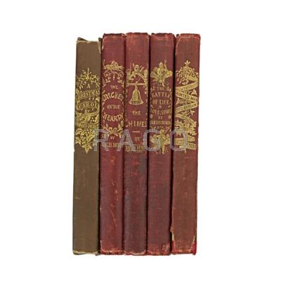 Appraisal: CHARLES DICKENS FIRST EDITIONS Five Christmas books A Christmas Carol