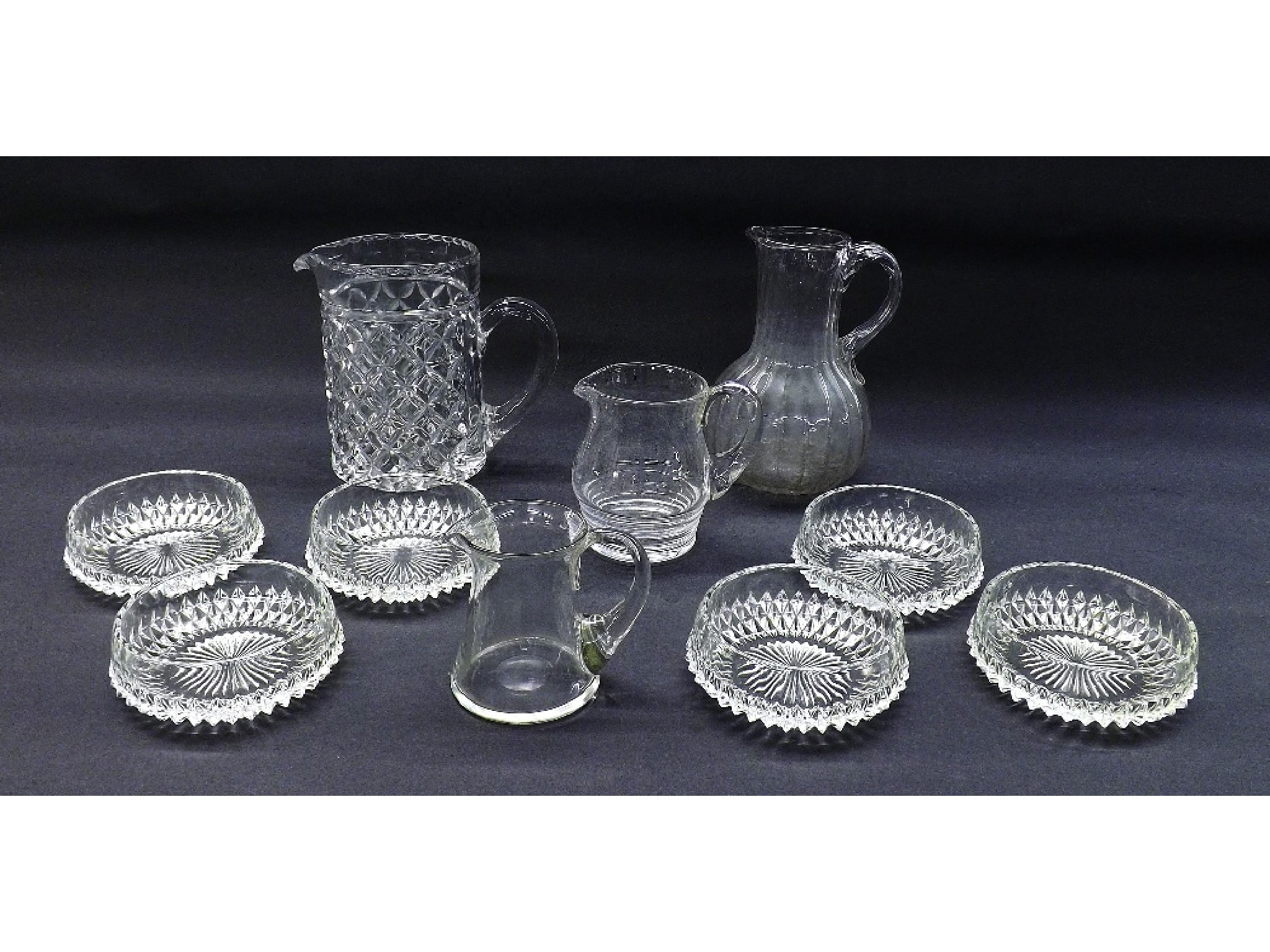 Appraisal: Mixed collection of glass and silver plate to include dishes