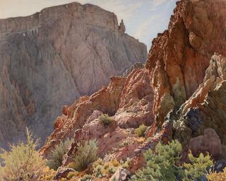 Appraisal: Gunnar Widforss - Bright Angel Trail watercolor on paper inches