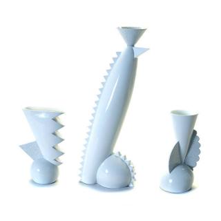 Appraisal: Trio Of Matteo Thun for Memphis Porcelain Vases c -