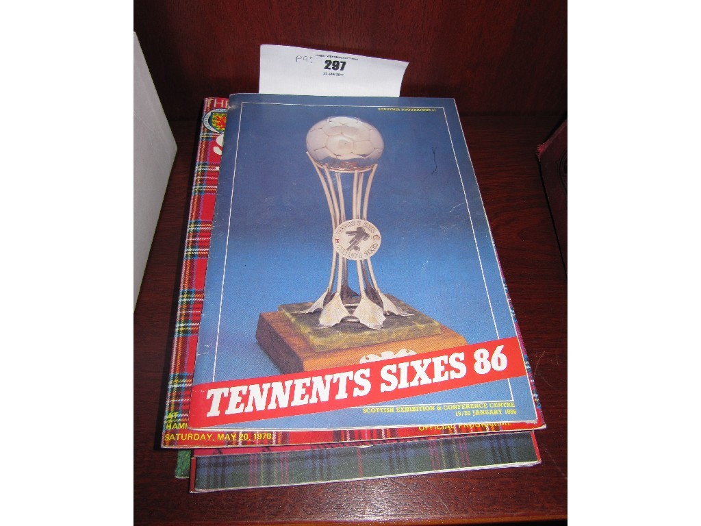 Appraisal: Bundle of football programmes