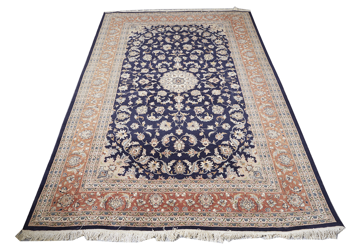 Appraisal: A GOOD LARGE PERSIAN NAIN RUG With central emanating floral