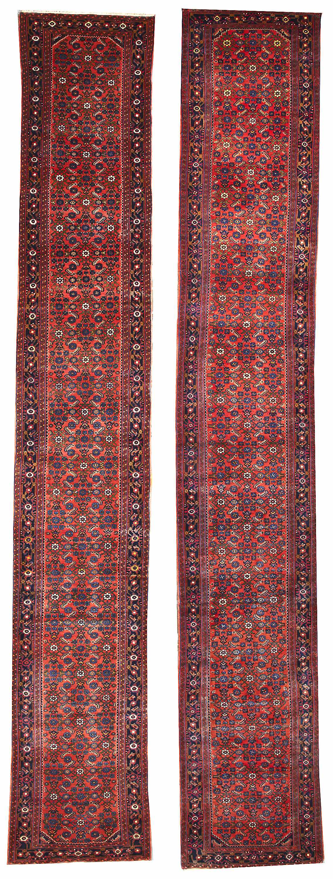 Appraisal: A Pair of Hamadan runners Central Persiacirca size approximately ft