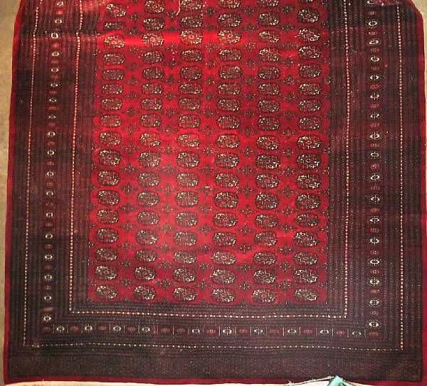 Appraisal: An Afghan carpet size approximately ft in x ft in