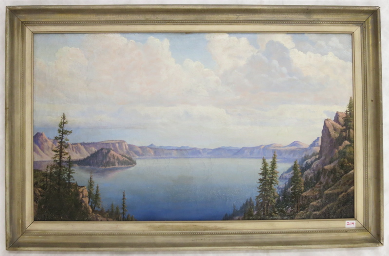 Appraisal: JOHN WARREN DOTY OIL ON CANVAS California - Crater Lake