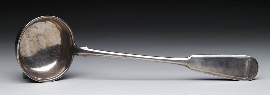 Appraisal: RUSSIAN SILVER LADLE Marked in an oval with head facing