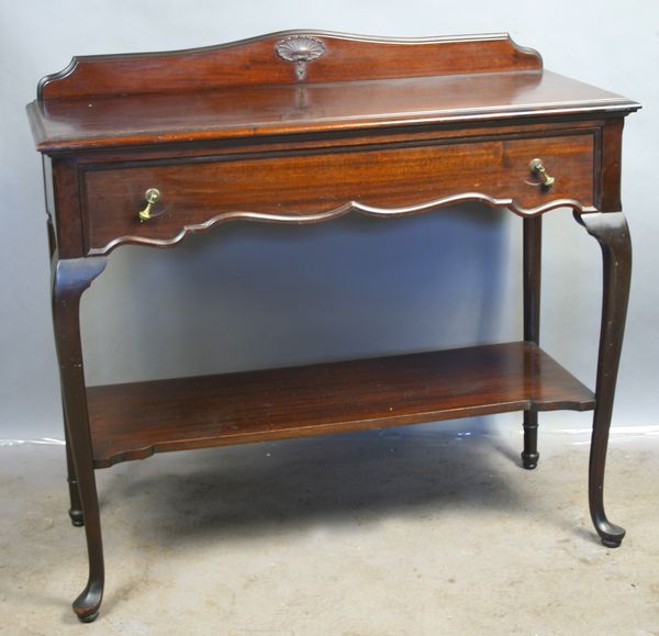 Appraisal: Circa s Queen Anne-style mahogany server h x l x