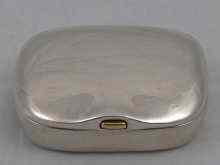 Appraisal: A Georg Jensen silver box numbered engraved signature to side