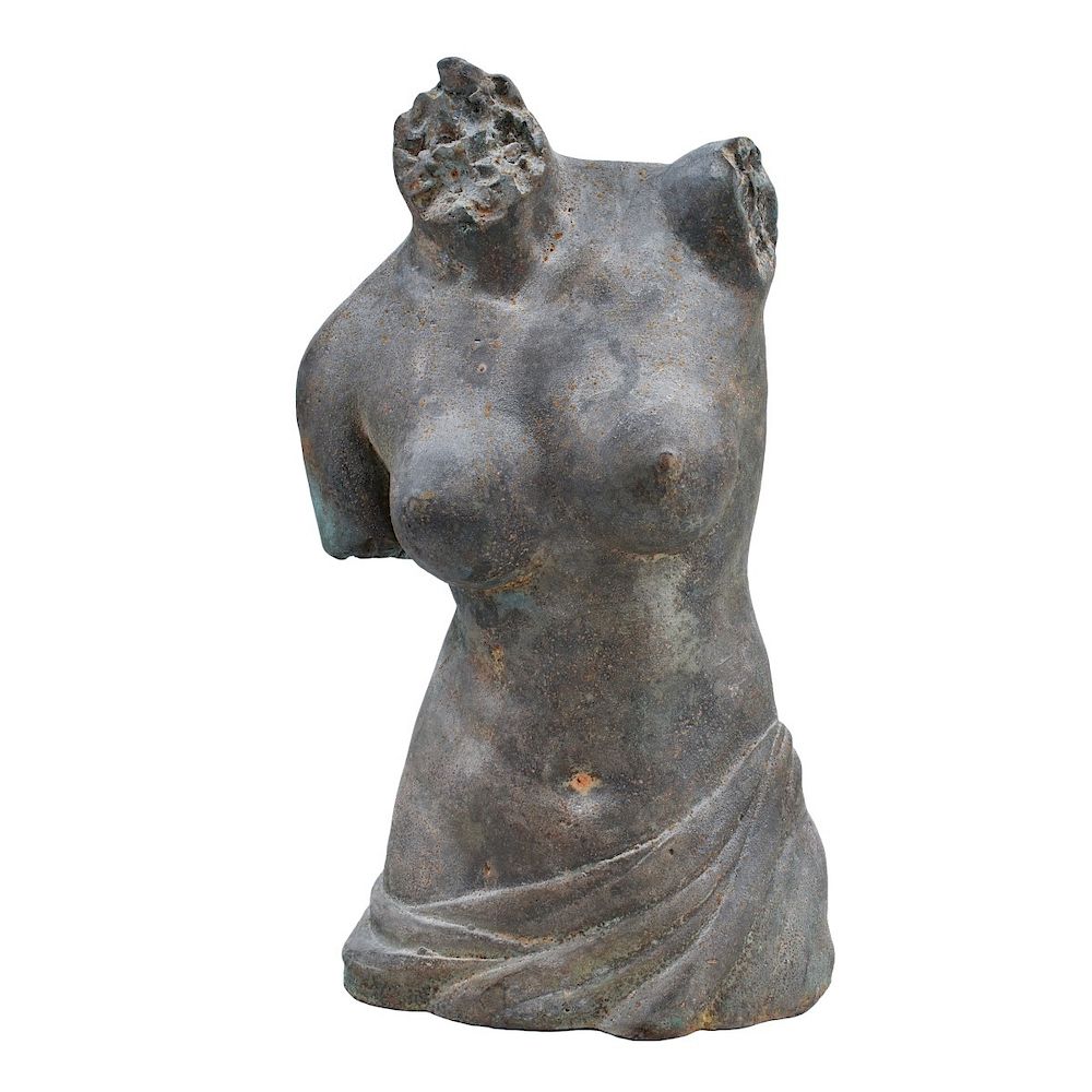 Appraisal: Antique style Bronze Torso Sculpture of Venus Antique style Bronze