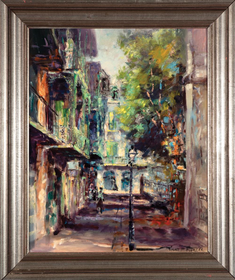 Appraisal: Robert Malcolm Rucker American Louisiana - Orleans Alley New Orleans