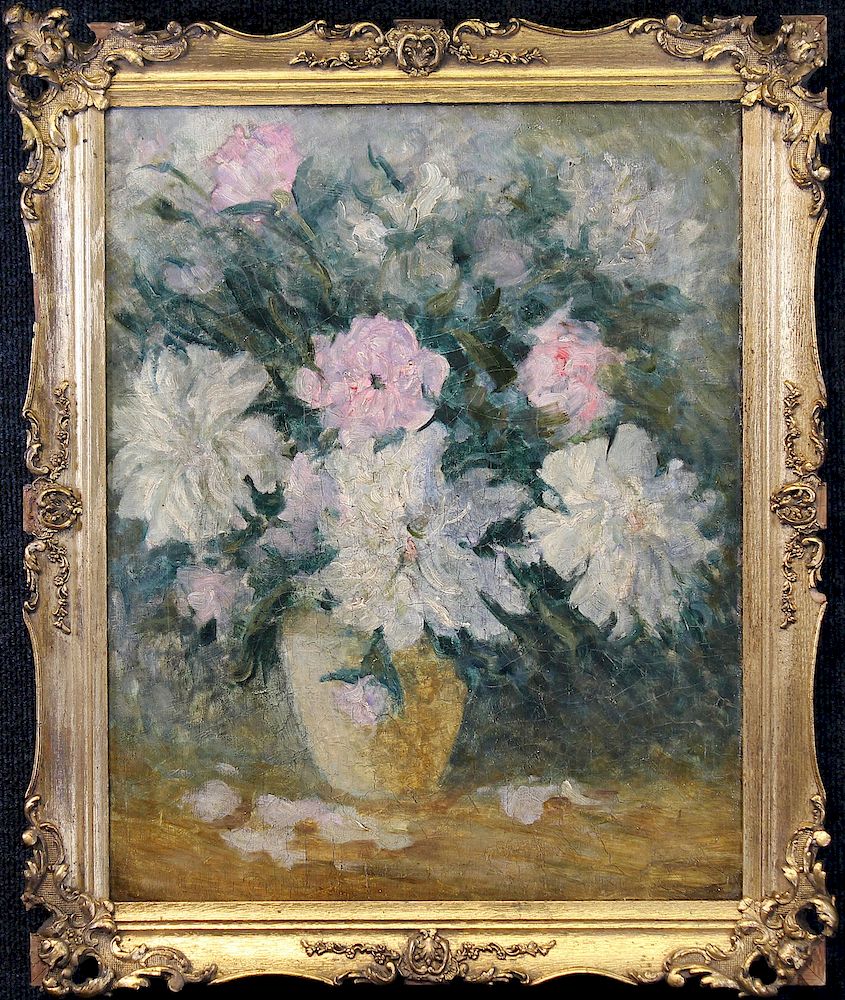 Appraisal: th C Still Life Painting of a Bouquet of Flowers