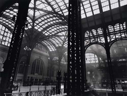 Appraisal: ABBOTT BERENICE - Pennsylvania Station Interior New York Silver print