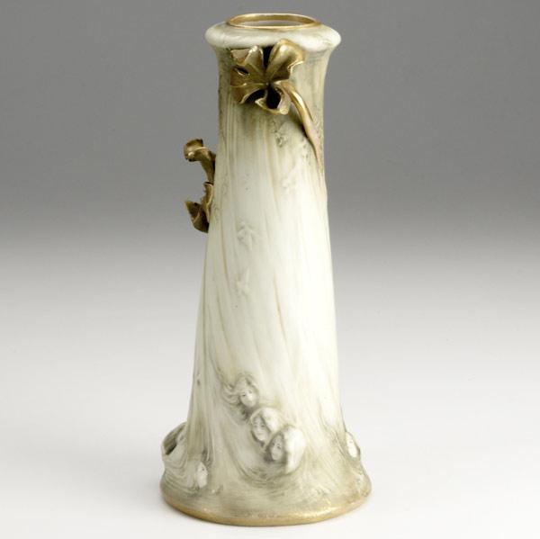 Appraisal: RIESSNER STELLMACHER KESSEL AMPHORA Art Nouveau porcelain vase by Edward