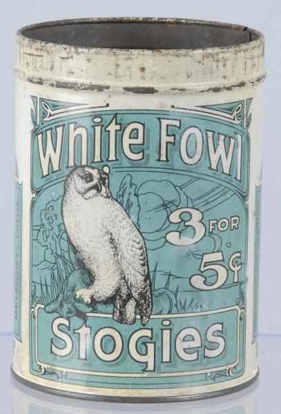 Appraisal: White Fowl Stogies Cigar Can Description Missing lid Some light