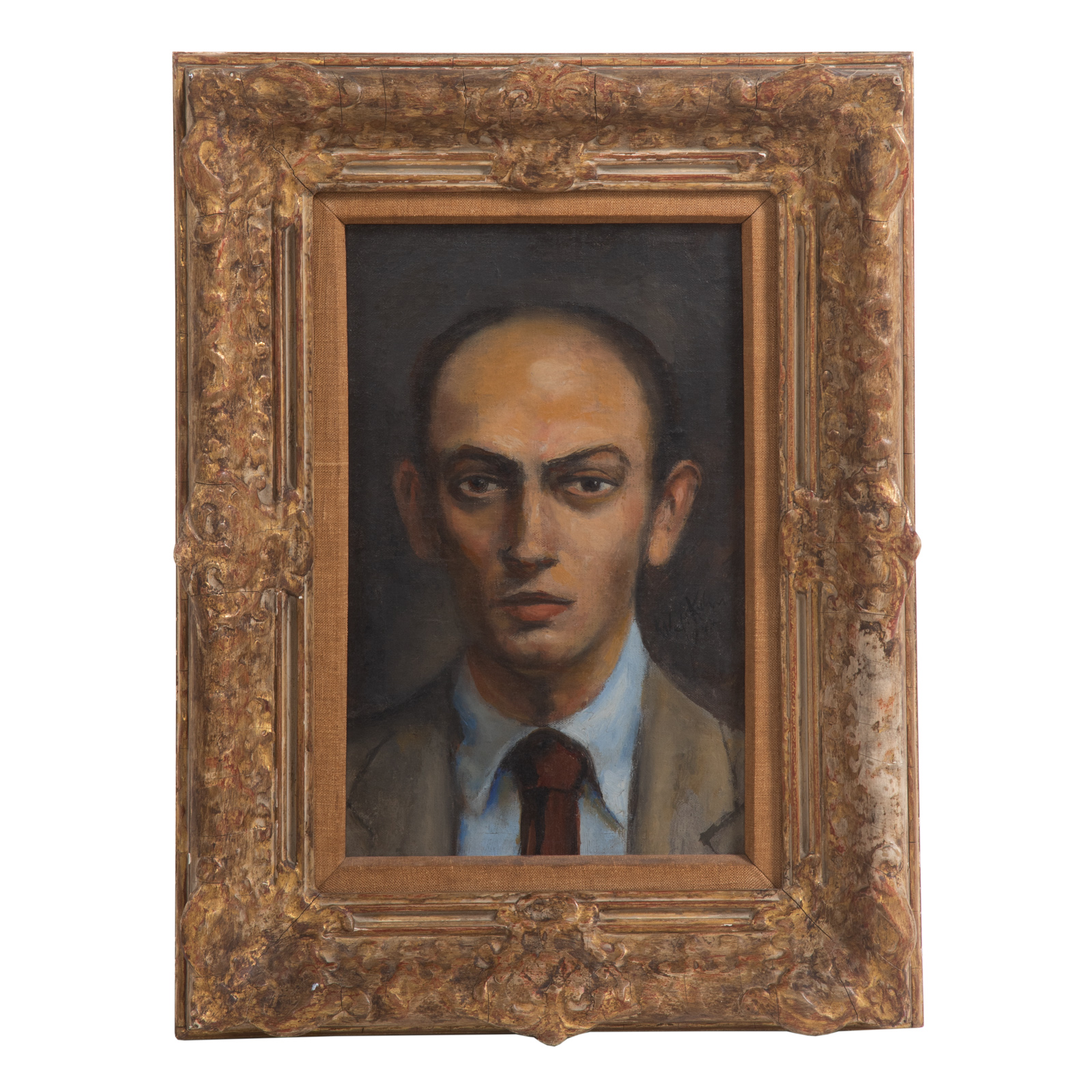 Appraisal: WALT KUHN PORTRAIT OF A YOUNG MAN OIL American -