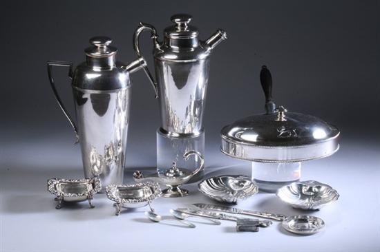 Appraisal: COLLECTION STERLING SILVER AND SILVER PLATED TABLE ITEMS Sterling items