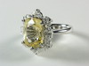 Appraisal: LADY'S RING - PLATINUM MOUNT WITH A NATURAL CT TW