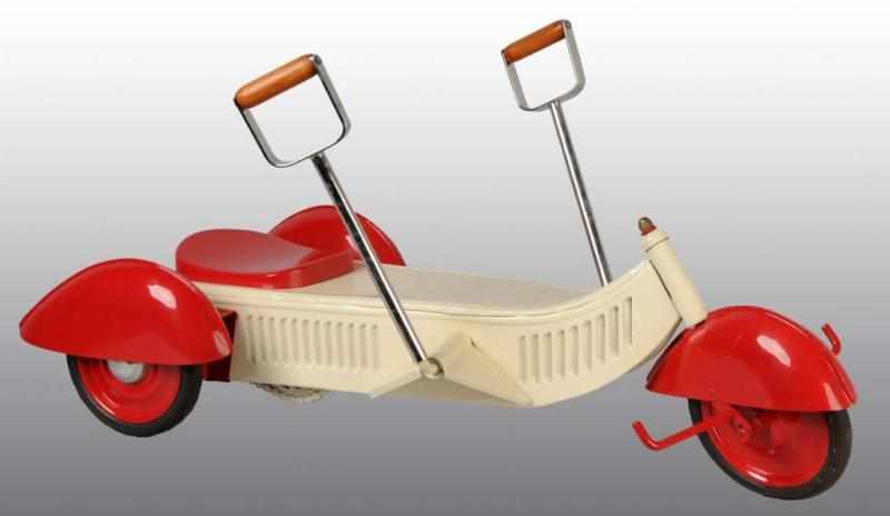 Appraisal: Pressed Steel Eureka Chain-Driven Scooter Toy Description s By Eureka