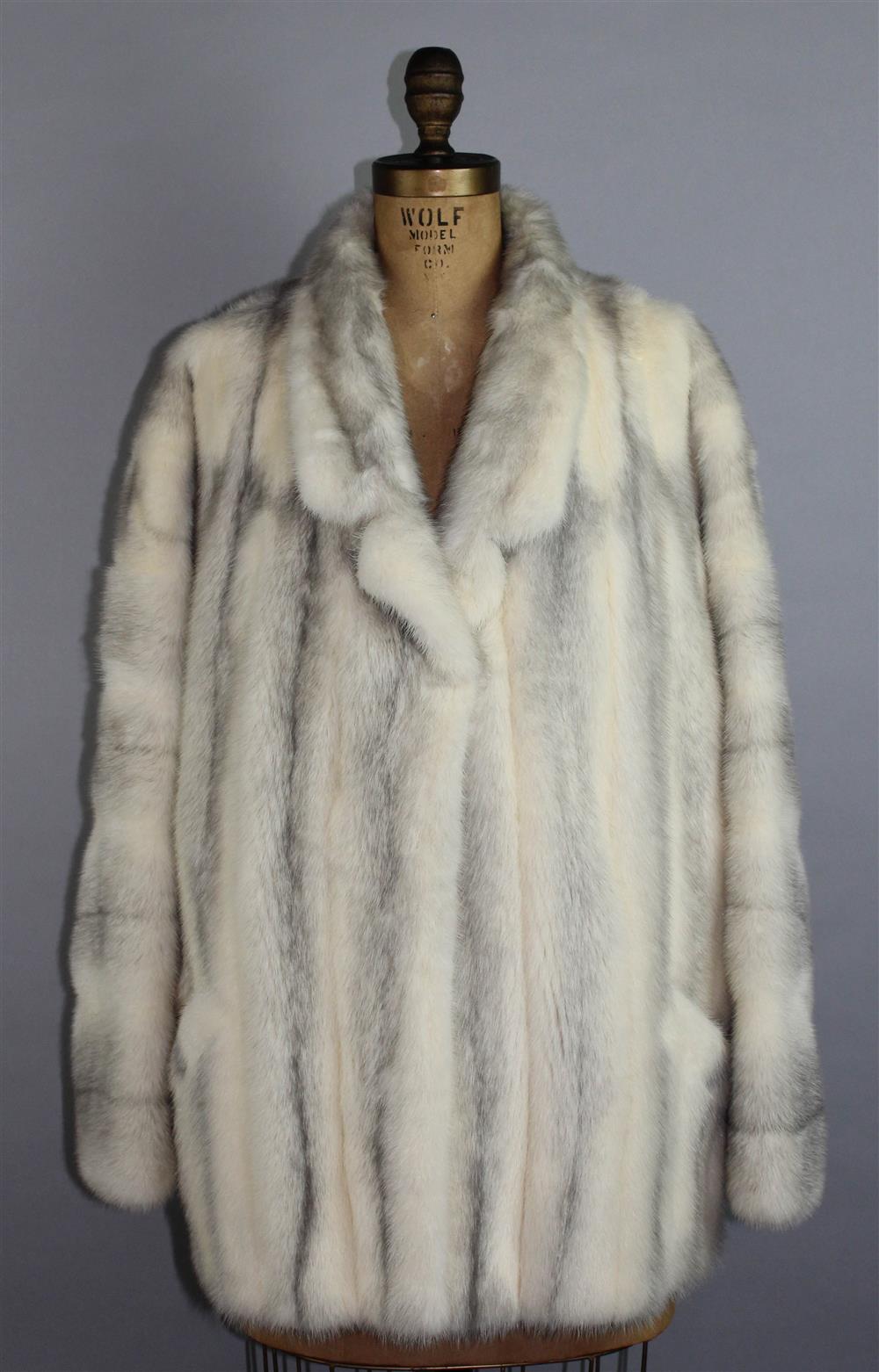 Appraisal: SILVER MINK JACKET the silver mink jacket was purchased at