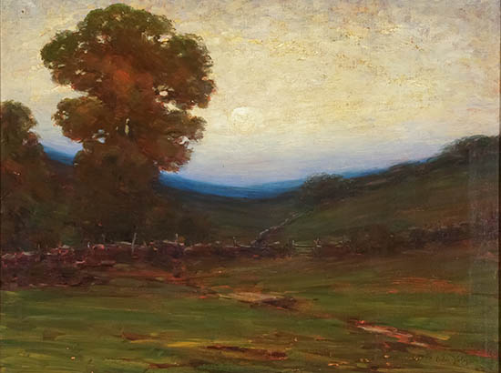 Appraisal: Cullen Yates American - Landscape at Dusk Signed Cullen Yates