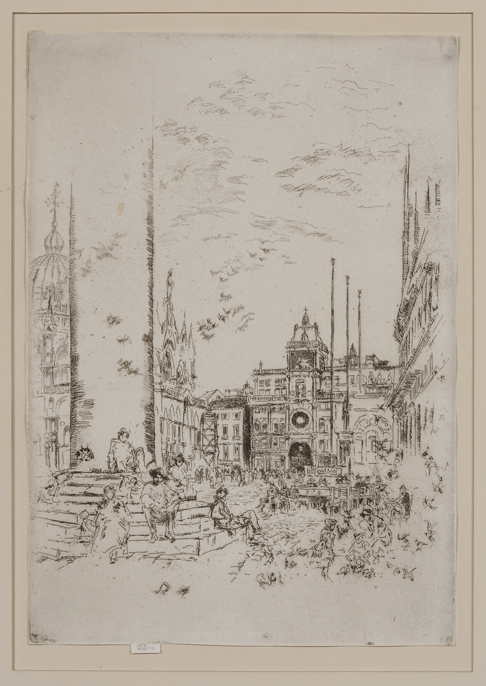 Appraisal: James Abbott McNeil Whistler American - The Piazzetta from First