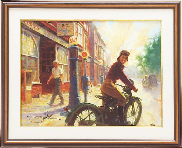 Appraisal: Pearl' after David Uhl print limited edition number depicting an