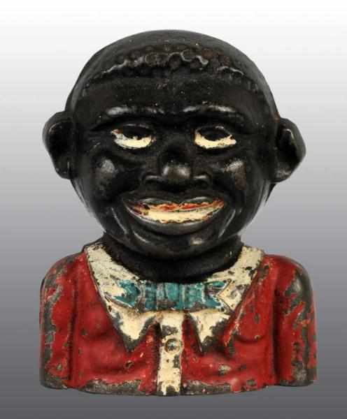 Appraisal: Cast Iron Jolly Boy Still Bank Description All original Condition