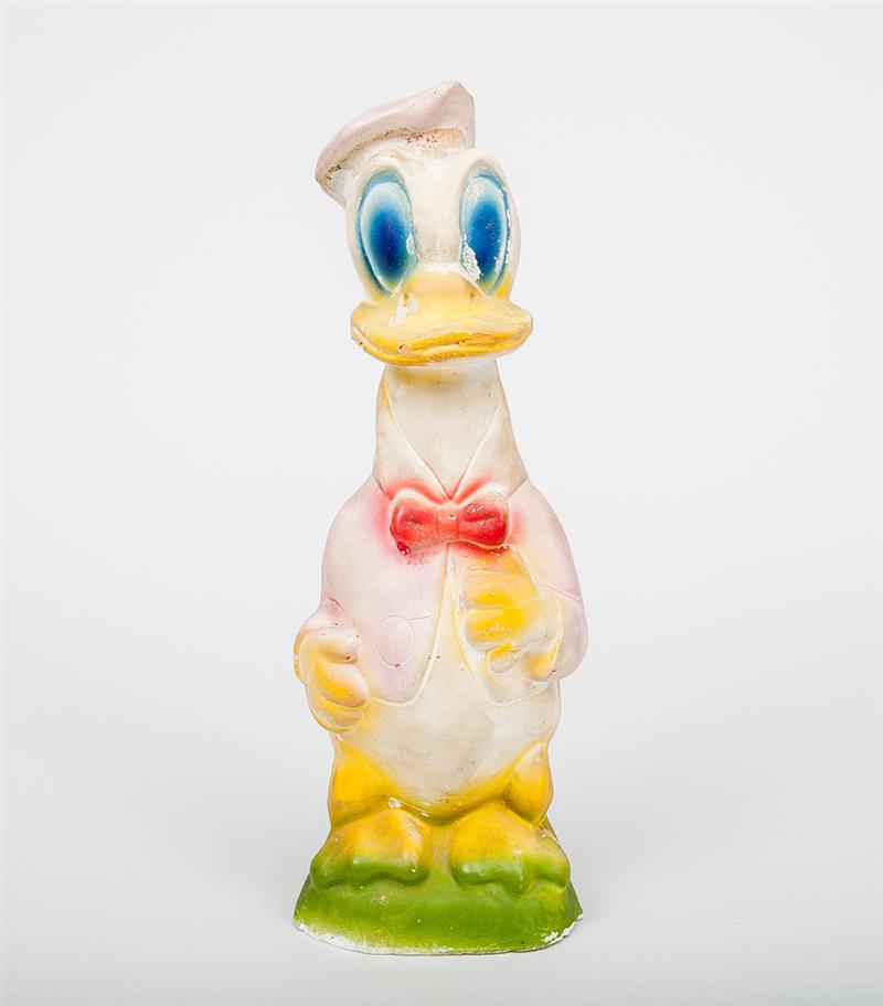 Appraisal: Polychrome Molded Plaster Donald Duck Figure x in Estimate -