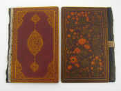 Appraisal: A pair of Persian lacquer bindings each x cm