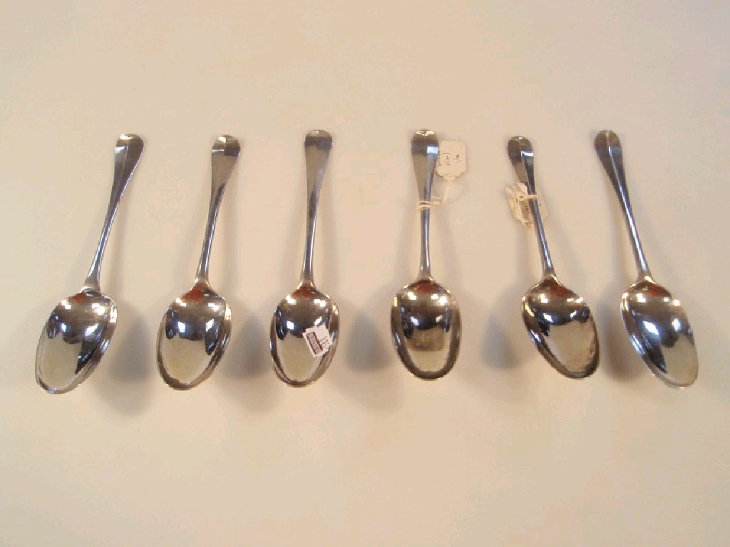 Appraisal: Six George I silver tablespoons rattail pattern African native woman's