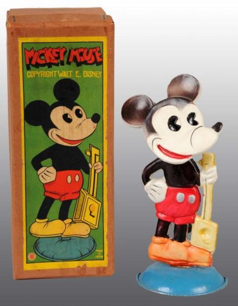 Appraisal: Dizzy Mickey Mouse Nodder Toy in Orig Box Description Celluloid