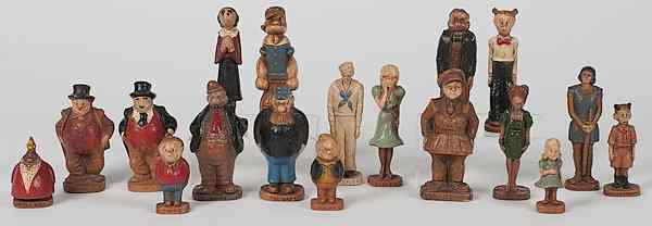 Appraisal: McMannus Character Figures American an assembled group of different composition