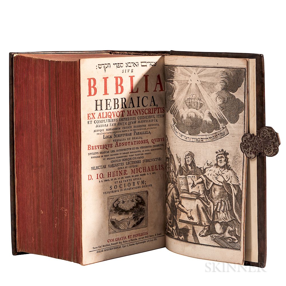 Appraisal: Bible Hebrew Biblia Hebraica edited by Johann Heinrich Michaelis -