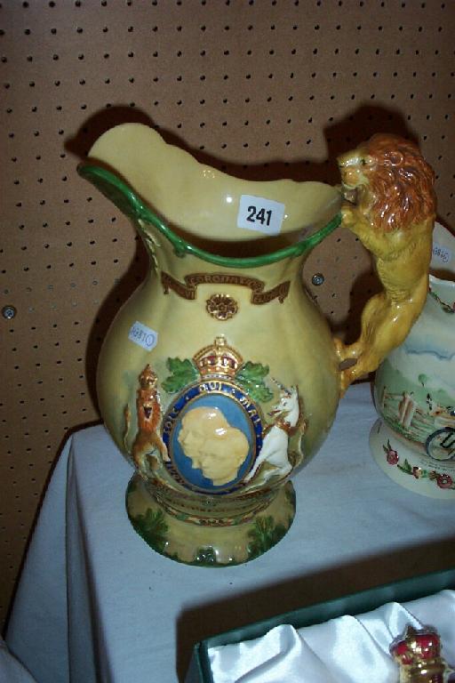 Appraisal: A Fieldings Crown Devon limited edition musical jug commemorating the