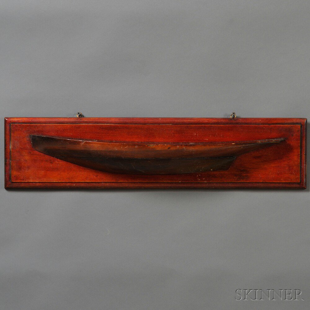 Appraisal: Mounted Half-hull Yacht Model America late th early th century