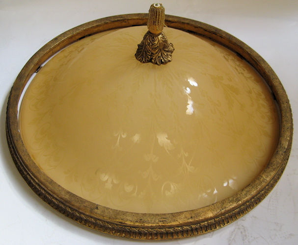 Appraisal: A FRENCH STYLE HANGING LIGHT FIXTURE having in diameter patterned