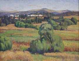 Appraisal: Dorothy Thornhill - Canberra Landscape oil on canvas signed 'DOROTHY