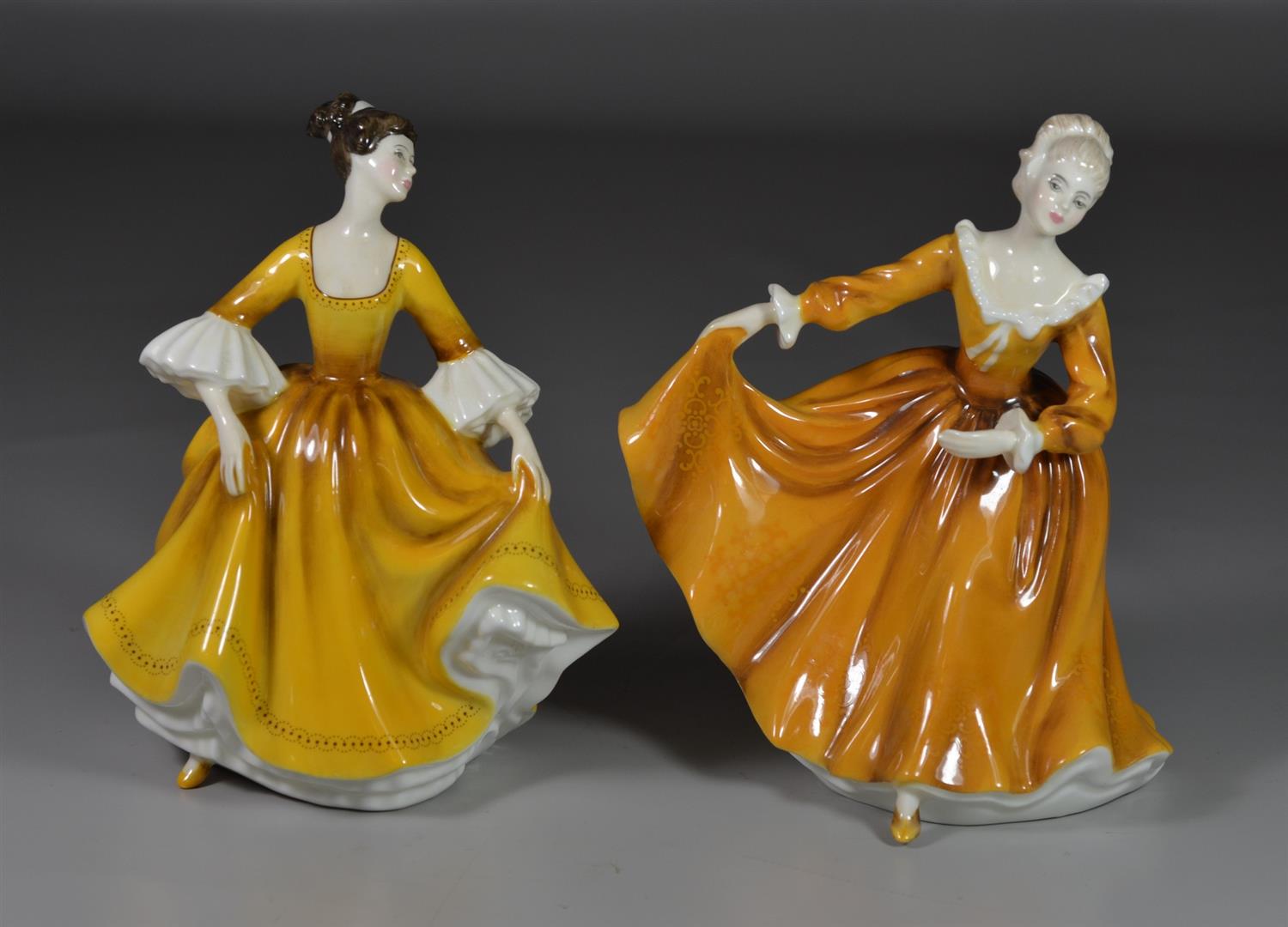 Appraisal: Royal Doulton bone china figurines Kirsty HN Stephanie HN tallest